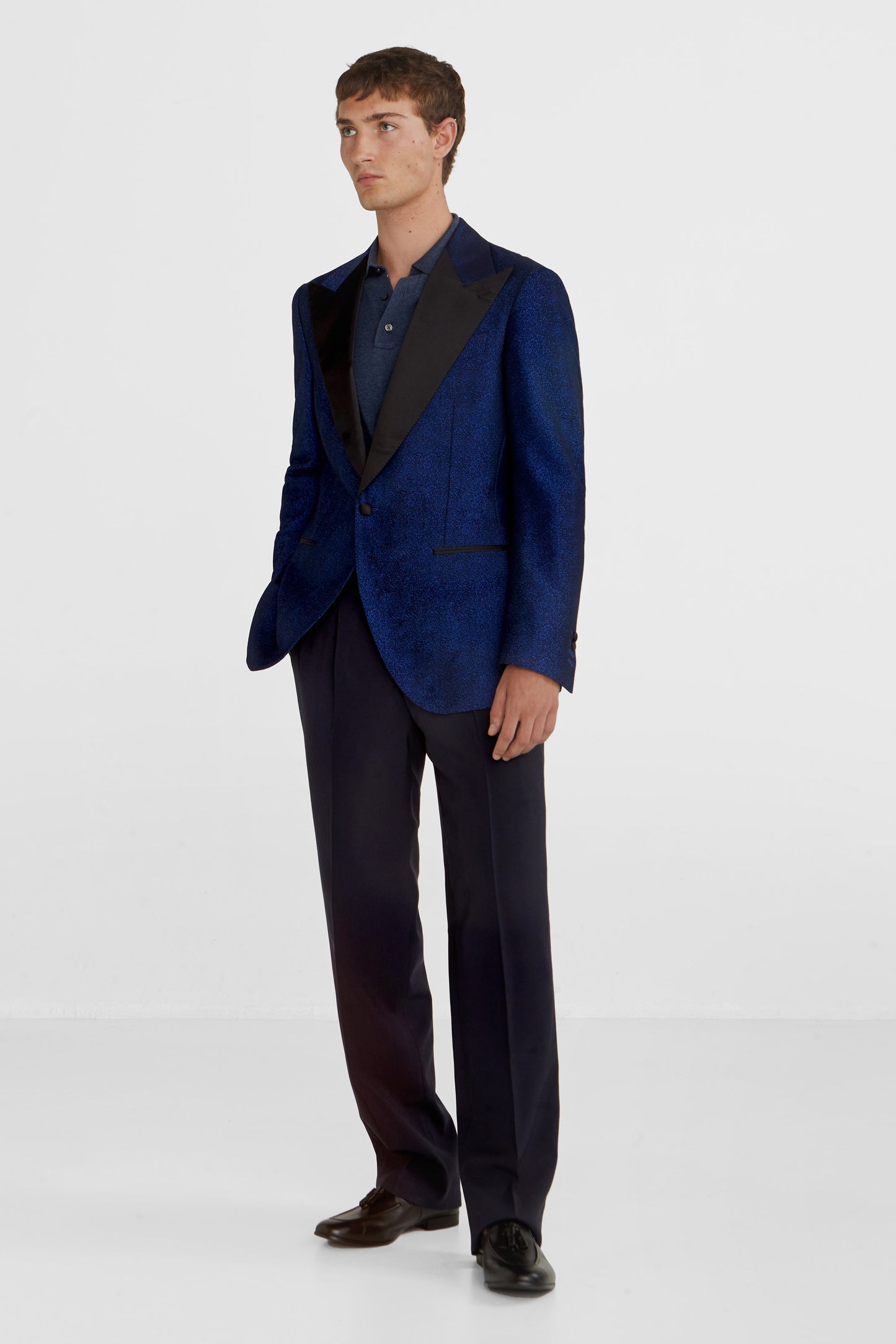 Sartorial tuxedo jacket in blue - 100 wool