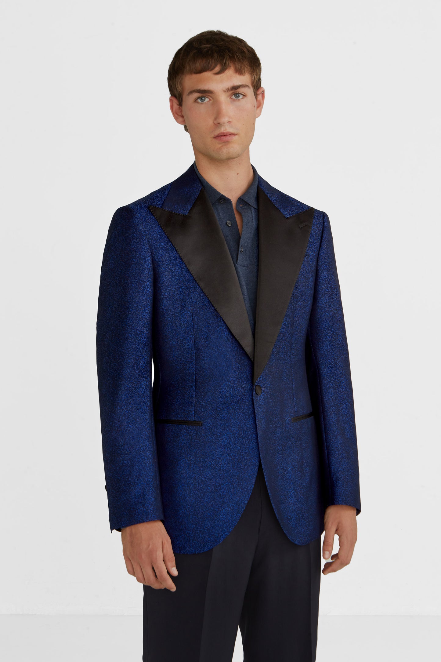 Sartorial tuxedo jacket in blue - 100 wool